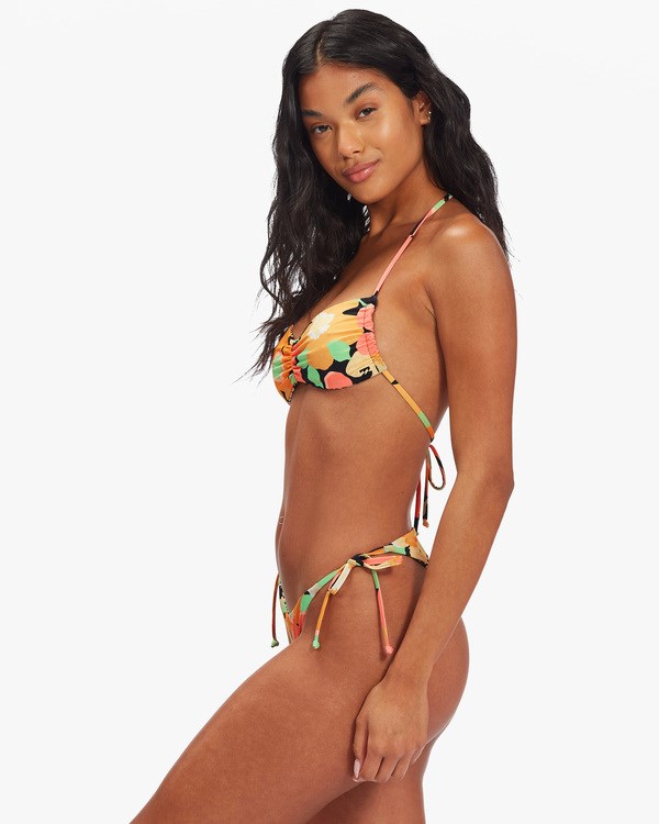 Billabong Pretty Daze Tanga Reversible Tie-Side Bikiny Bottoms Multi | KGDHML-403