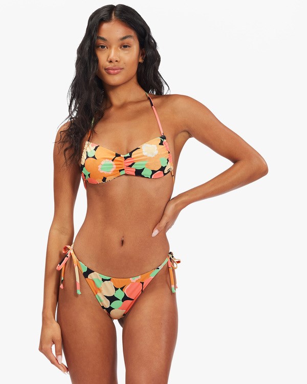 Billabong Pretty Daze Tanga Reversible Tie-Side Bikiny Bottoms Multi | KGDHML-403