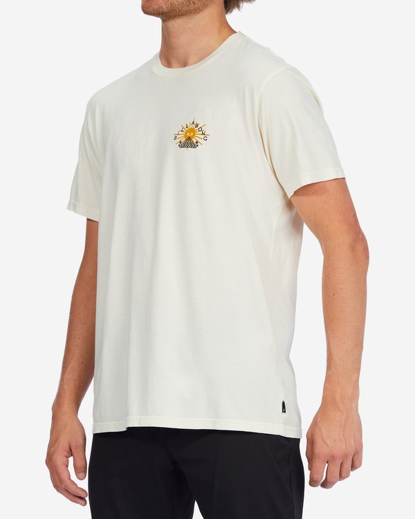 Billabong Providence Wave Washed Krátké Sleeve T-Shirt Bílé | ATOXFK-173