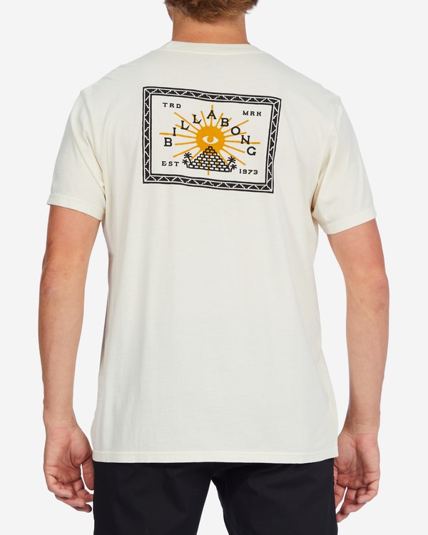Billabong Providence Wave Washed Krátké Sleeve T-Shirt Bílé | ATOXFK-173
