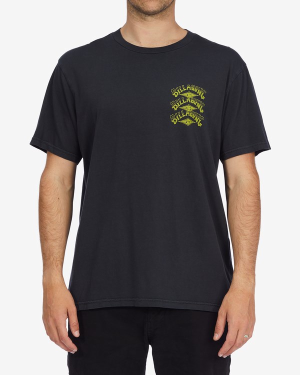 Billabong Providence Wave Washed Krátké Sleeve T-Shirt Černé | ZWXPYN-968