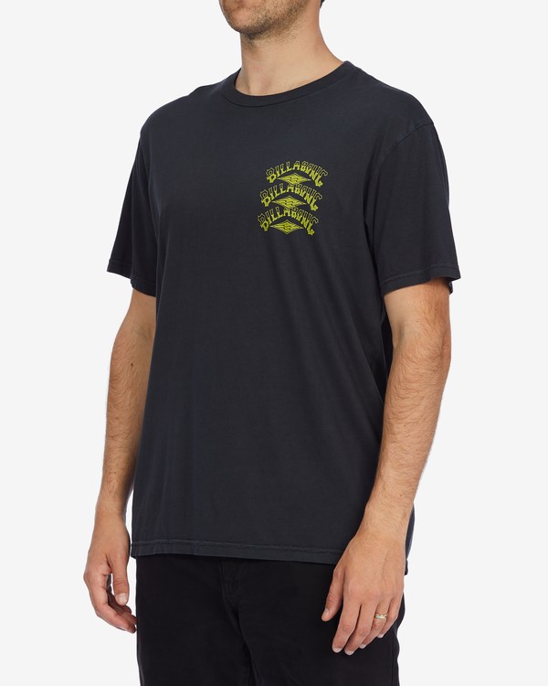 Billabong Providence Wave Washed Krátké Sleeve T-Shirt Černé | ZWXPYN-968
