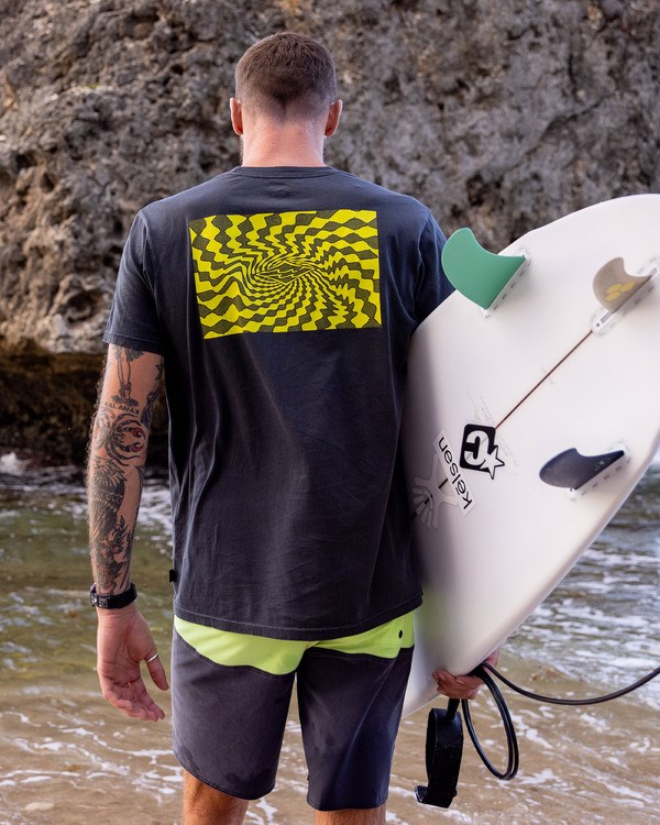 Billabong Providence Wave Washed Krátké Sleeve T-Shirt Černé | ZWXPYN-968