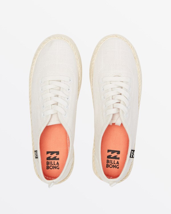 Billabong Puebla Platene Platformy Shoes Bílé | EOPNUD-736