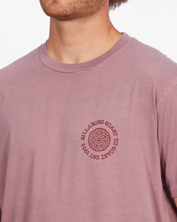 Billabong Radius Wave Washed Krátké Sleeve T-Shirt Dusty Palm | BOQJYU-713