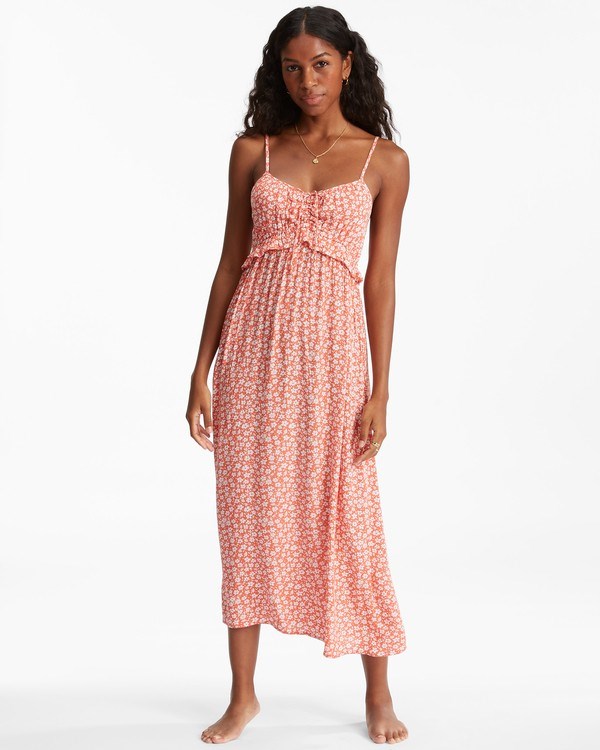 Billabong Rebel Heart Slip Šaty Růžové | JSNOER-359
