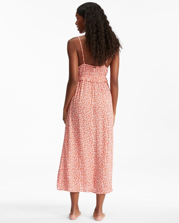 Billabong Rebel Heart Slip Šaty Růžové | JSNOER-359