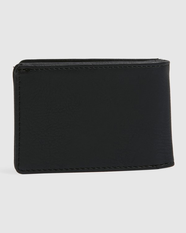 Billabong Revival Slim Line Bi-Fold Wallet Černé | RGEZUW-297