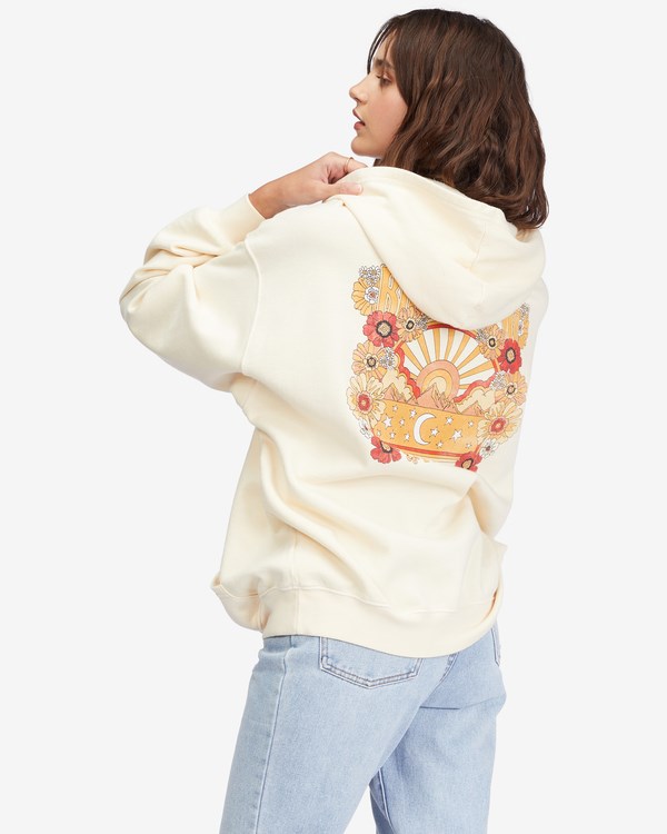 Billabong Ride Out Oversized Hoodie Bílé | ZIDFHB-973