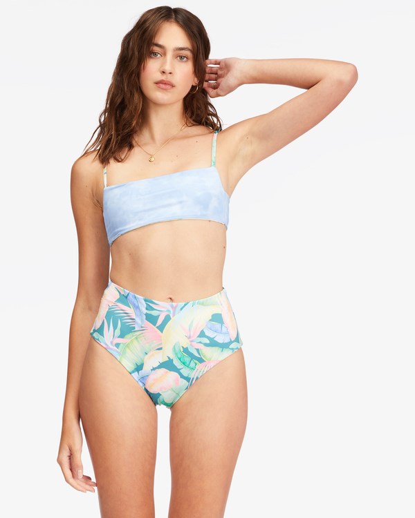 Billabong Rides And Tides High Retro Reversible Bikiny Bottoms Multi | TWPVZU-019
