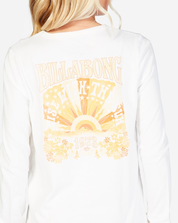 Billabong Rise Up Long Sleeve T-Shirt Salt Crystal | CRMIUP-045