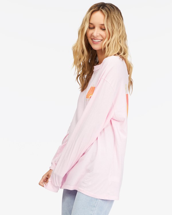 Billabong Rising Sun Long Sleeve T-Shirt Růžové | MINQSL-284
