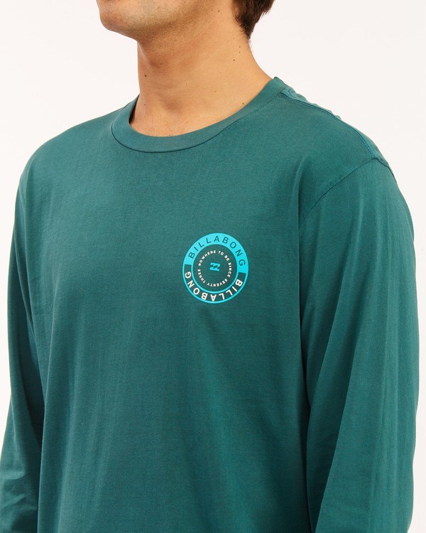 Billabong Rocker Wave Washed Long Sleeve T-Shirt Tmavě | JZTAMR-253
