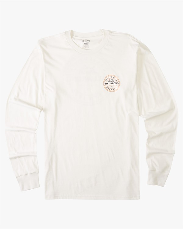 Billabong Rotor California Long Sleeve T-Shirt Bílé | HISCOJ-019
