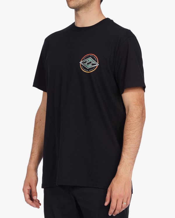 Billabong Rotor Diamond Krátké Sleeve T-Shirt Černé | DASHPB-596