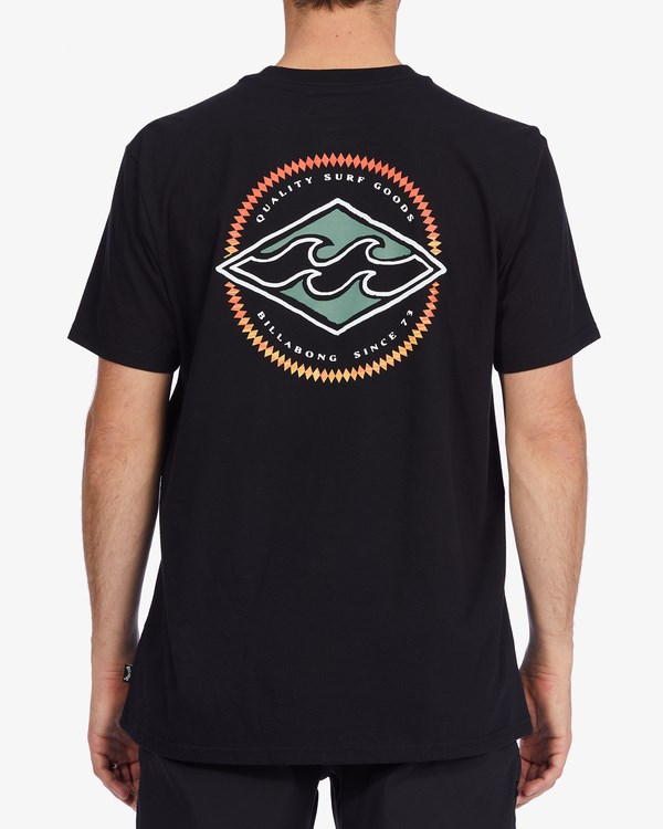 Billabong Rotor Diamond Krátké Sleeve T-Shirt Černé | DASHPB-596