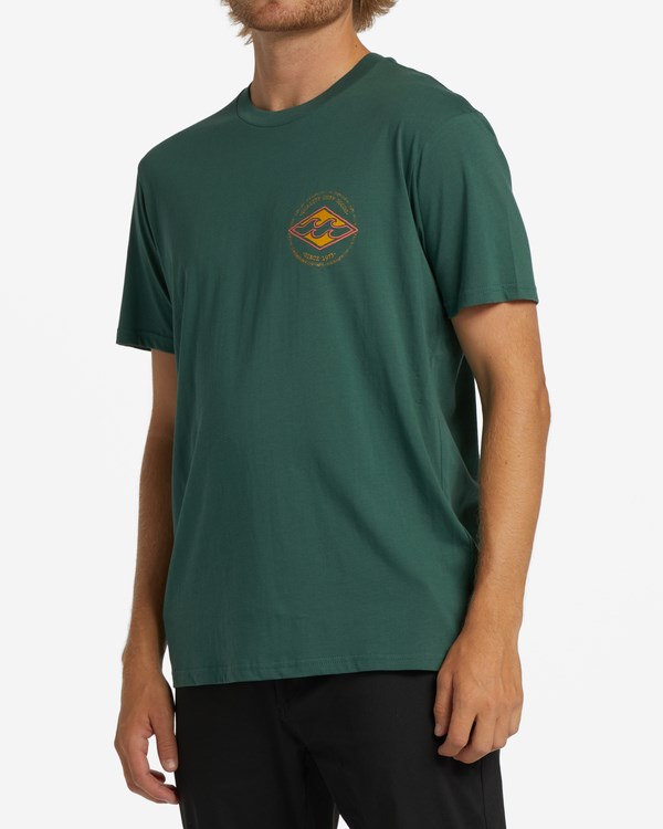 Billabong Rotor Diamond Krátké Sleeve T-Shirt Cypress | QSMBPY-287