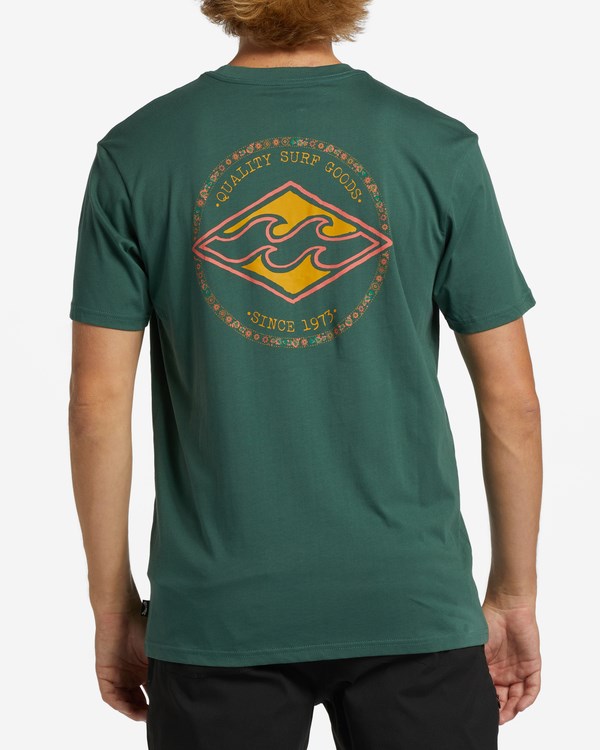 Billabong Rotor Diamond Krátké Sleeve T-Shirt Cypress | QSMBPY-287