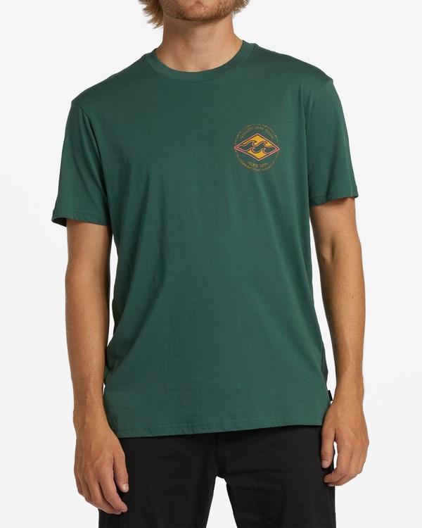Billabong Rotor Diamond Krátké Sleeve T-Shirt Cypress | QSMBPY-287