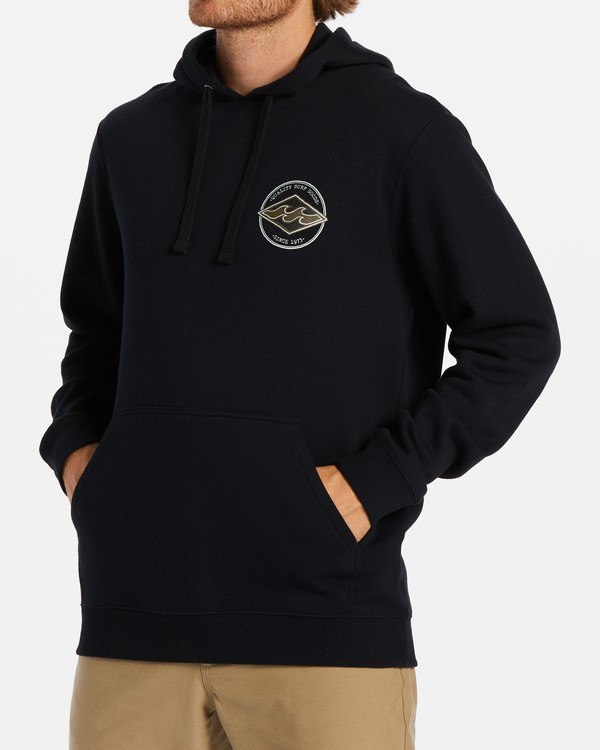 Billabong Rotor Diamond Pullover Hoodie Černé | NPYWGK-149