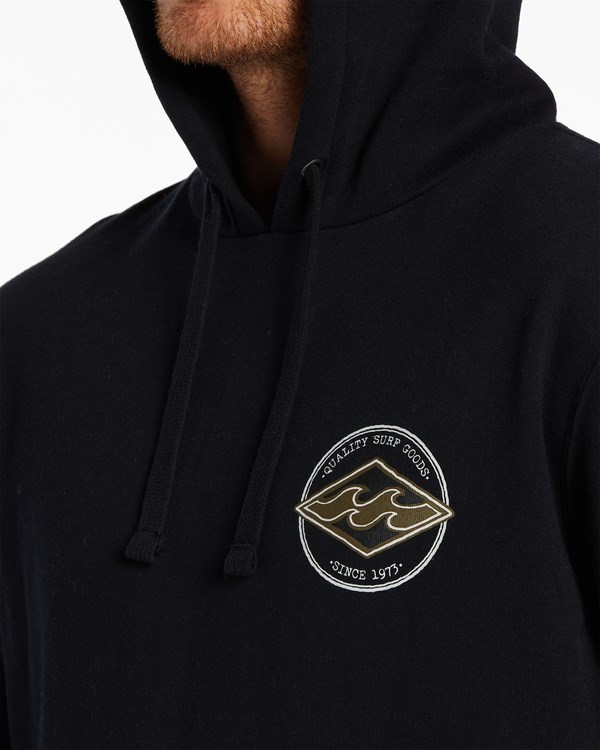 Billabong Rotor Diamond Pullover Hoodie Černé | NPYWGK-149