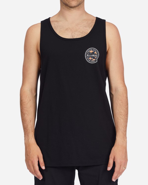Billabong Rotor Fill Tank Top Černé | CVALJQ-514