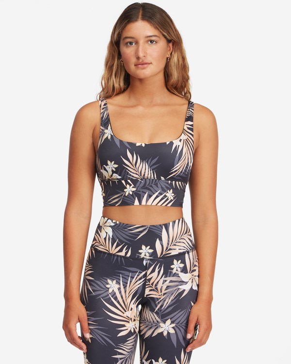 Billabong Safari Nights Tank Bikiny Top Černé | VEBXKS-097
