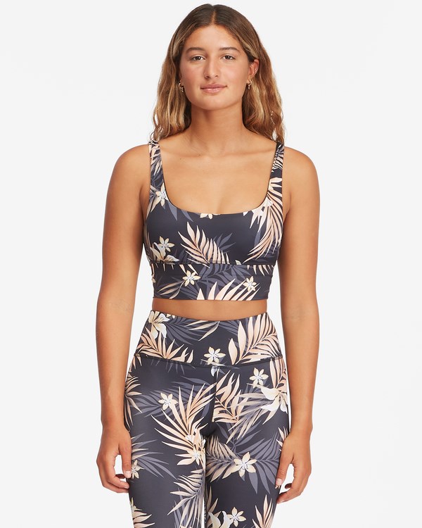 Billabong Safari Nights Tank Bikiny Top Černé | VEBXKS-097
