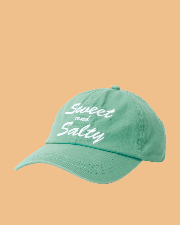 Billabong Salty Blonde Claspback Dad Hat Washed Grass | RZFINC-274