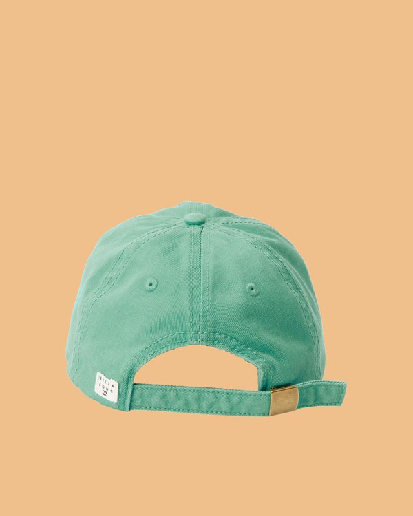 Billabong Salty Blonde Claspback Dad Hat Washed Grass | RZFINC-274