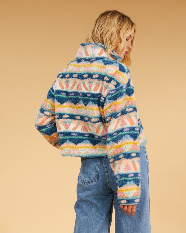 Billabong Salty Blonde Surfside Cozy Half-Zip Pullover Sweatshirt Blankyt | ZNLIWT-410
