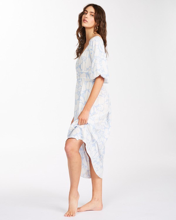 Billabong Salty Sea Midi Šaty Rain Drop | VJHKQC-421