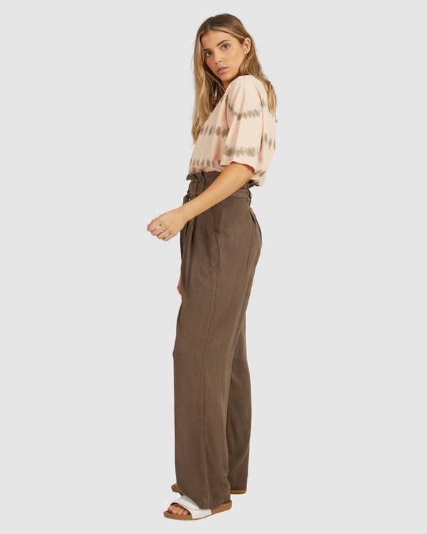Billabong Sand Wash Rovný-Leg Pants Tobacco | MDXZQG-561