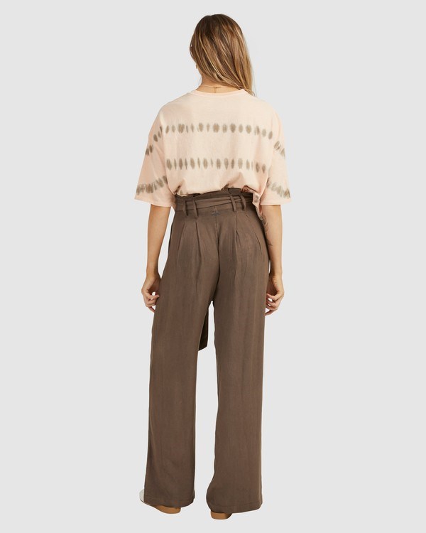 Billabong Sand Wash Rovný-Leg Pants Tobacco | MDXZQG-561