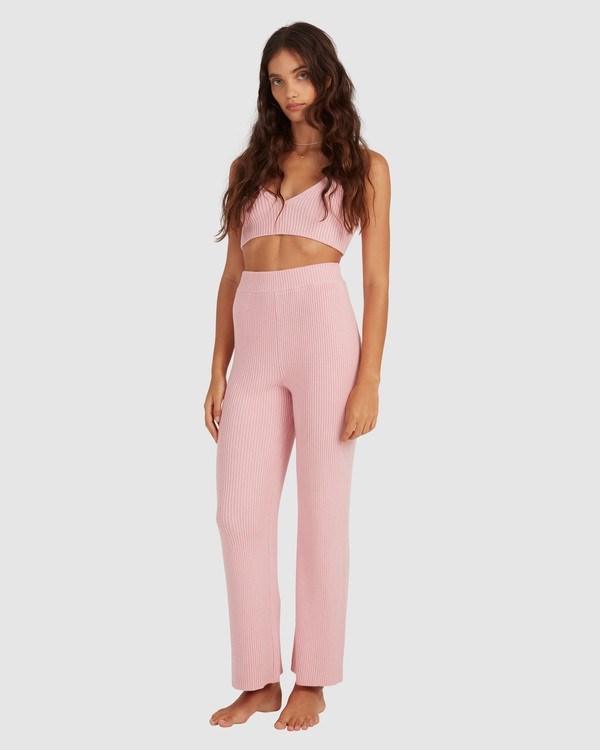 Billabong Sandstorm Knit Pants Růžové | TYJUOK-210