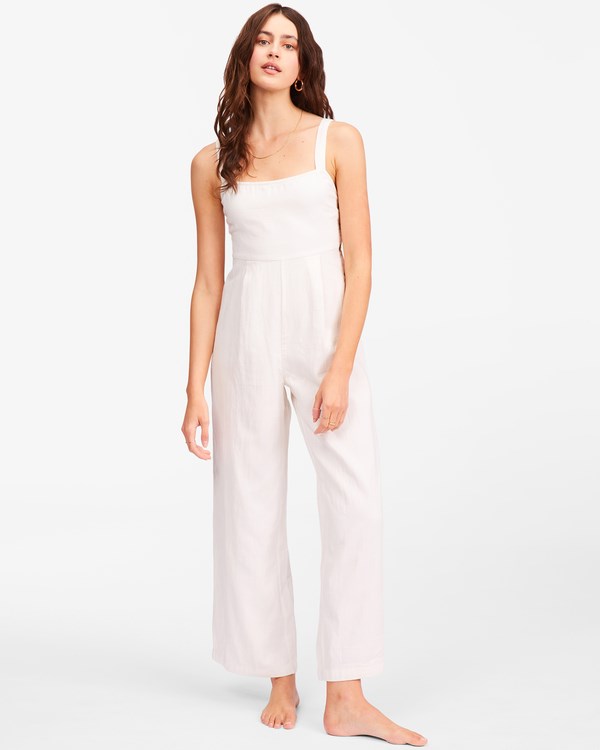 Billabong Sandy Cove Jumpsuit Salt Crystal | CJYDUP-834