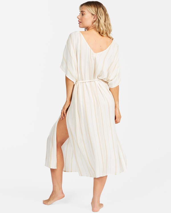 Billabong Sandy Shore Midi Beach Cover-Up White/Multi | HPLJKX-916