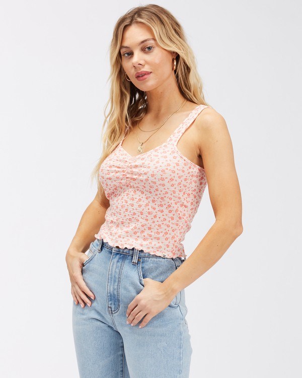 Billabong Searching For Sun Knit Tank Top Melon | ISEDNA-859