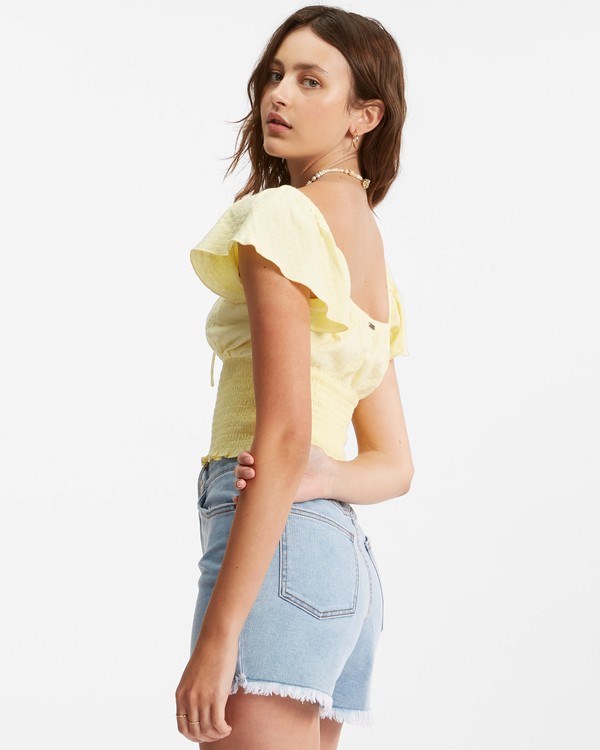 Billabong Secret Spot Knit Top Pina Colada | ILZASY-435