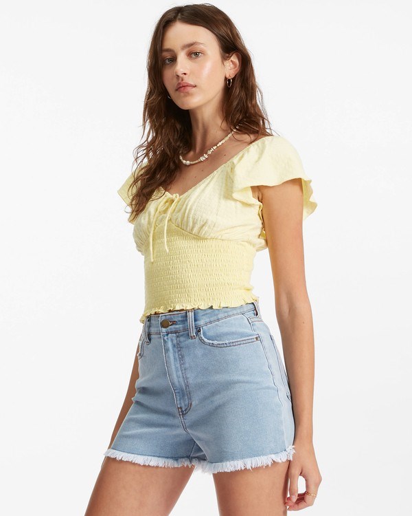 Billabong Secret Spot Knit Top Pina Colada | ILZASY-435
