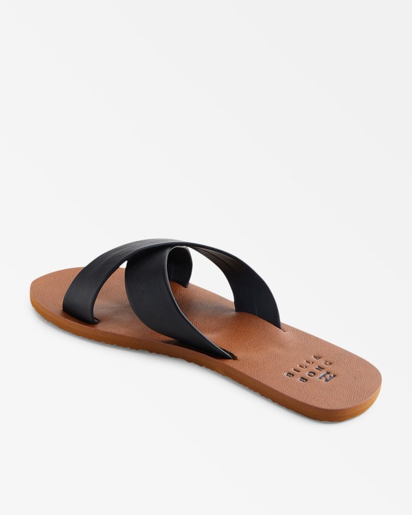 Billabong See Thru Me Single Páskové Sandals Černé | VFAJKU-735