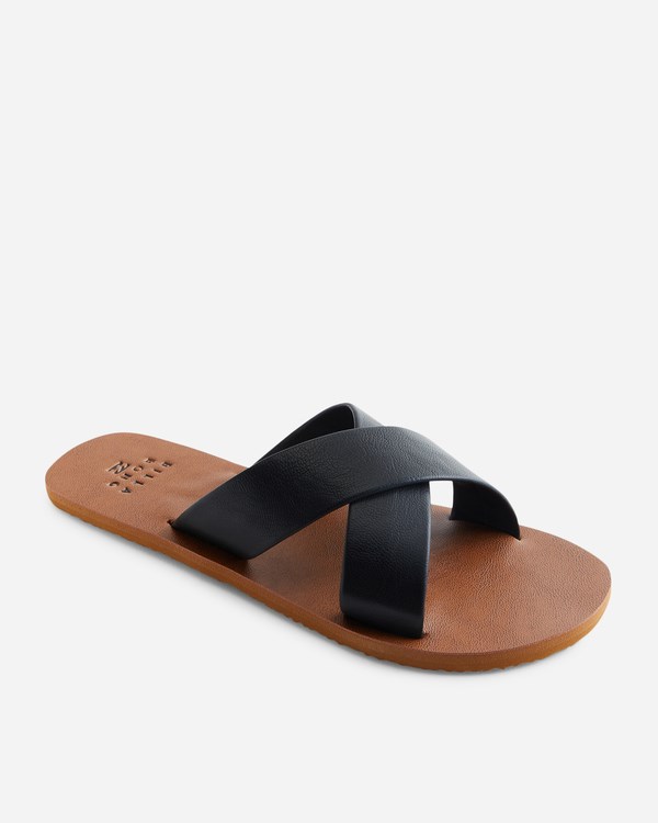 Billabong See Thru Me Single Páskové Sandals Černé | VFAJKU-735