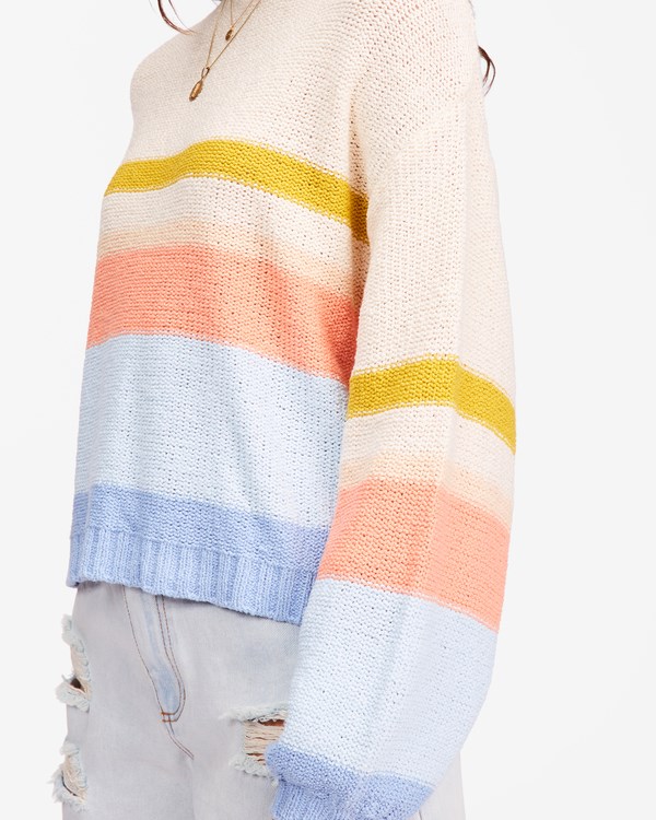 Billabong Seeing Double Crop Crewneck Svetrové Blankyt | ZFIERG-281