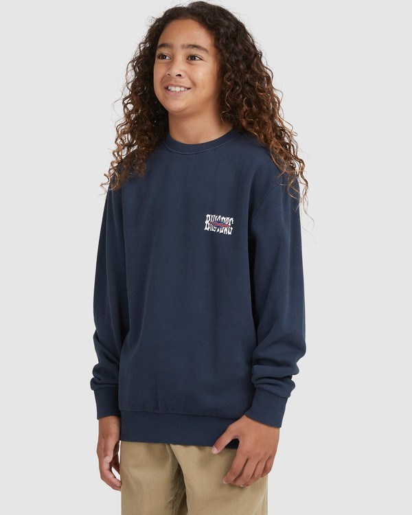 Billabong Shadow Diamond Crewneck Sweatshirt Tmavě Blankyt | THUZRV-516