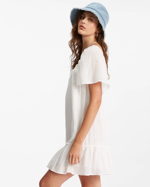 Billabong She's A Doll Babydoll Šaty Salt Crystal | POAXBV-137