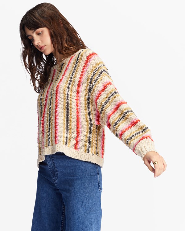 Billabong She's A Trip Crewneck Svetrové Bílé | YBFUOK-518