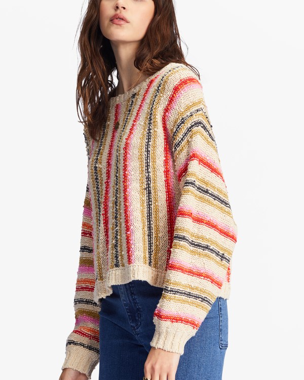 Billabong She's A Trip Crewneck Svetrové Bílé | YBFUOK-518