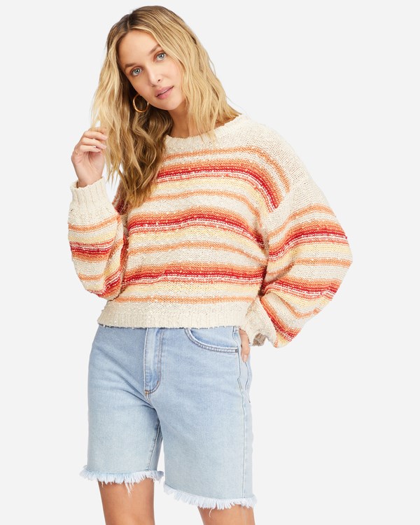 Billabong She's A Trip Crewneck Svetrové Hot Pepper | YJCPVZ-851
