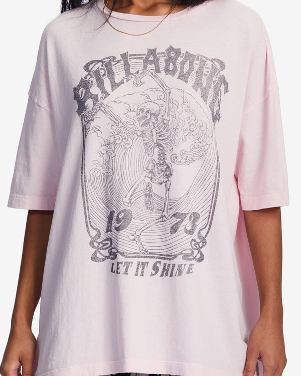 Billabong Shine Bright Oversized Grafická Boyfriend T-Shirt Blossom | ZWYBTX-823