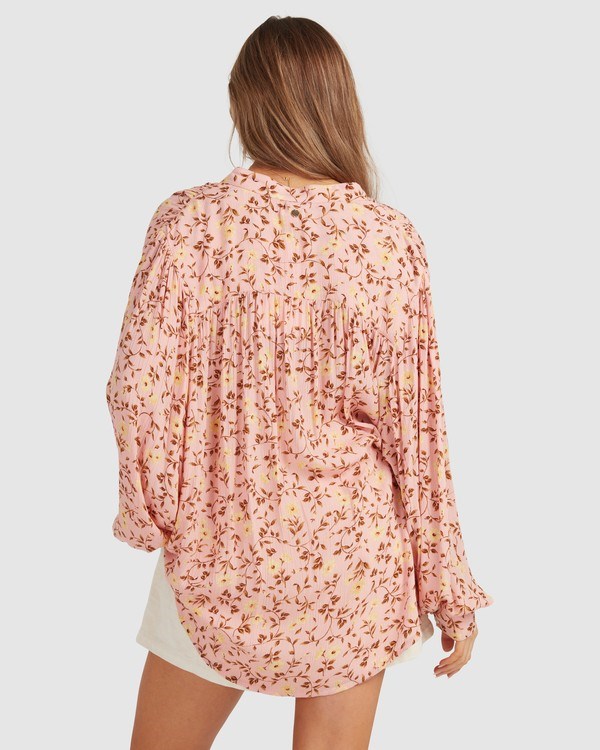 Billabong Shine On Eco Long Sleeve Blouse Růžové | PRYWIF-759